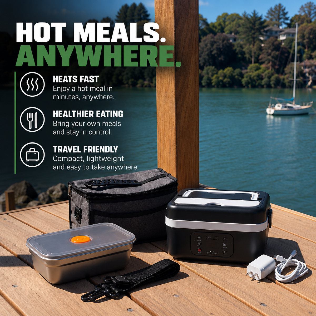 HeatNest™ Heated Lunch Box