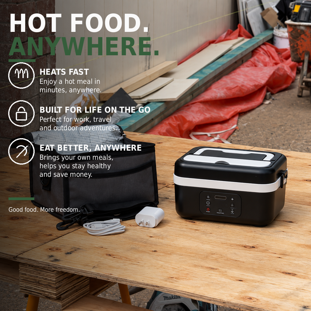 HeatNest™ Heated Lunch Box